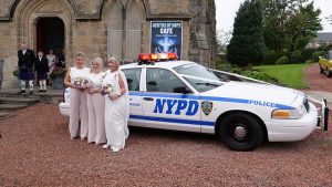 Classic Car Hire Scotland - Ford Crown Victoria - NYPD Police Car - Wedding 1