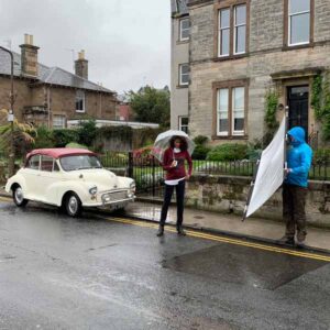 TV Film Movie Action Vehicle Scotland Morris Minor On Location 600px.jpg