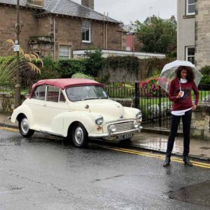 TV Film Movie Action Vehicle Scotland Morris Minor On Location CU 600px.jpg