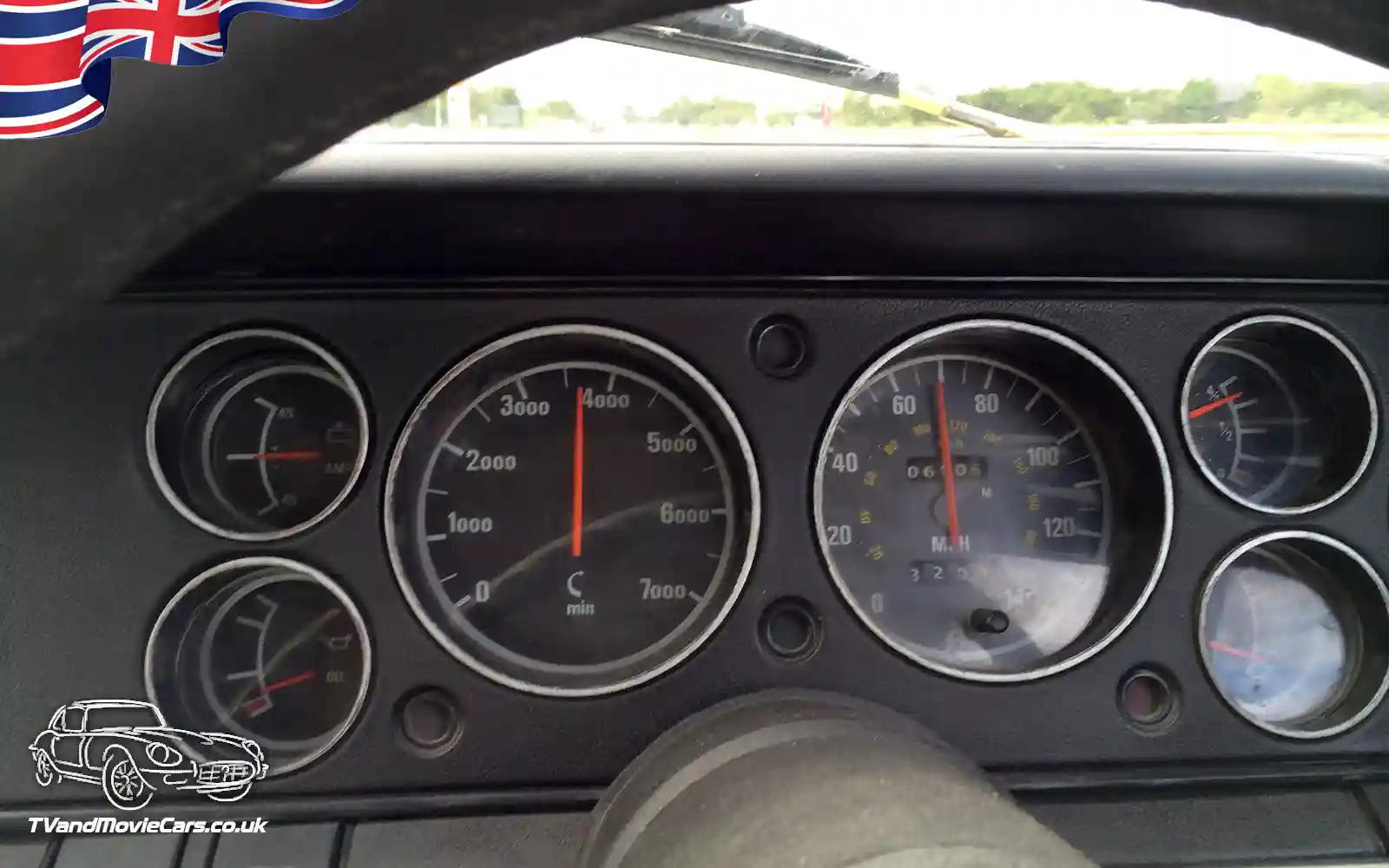 TV Film Movie Action Vehicle Scotland UK Car Ford Capri Mk1 2000 GT 1973 - Interior Dashboard 1