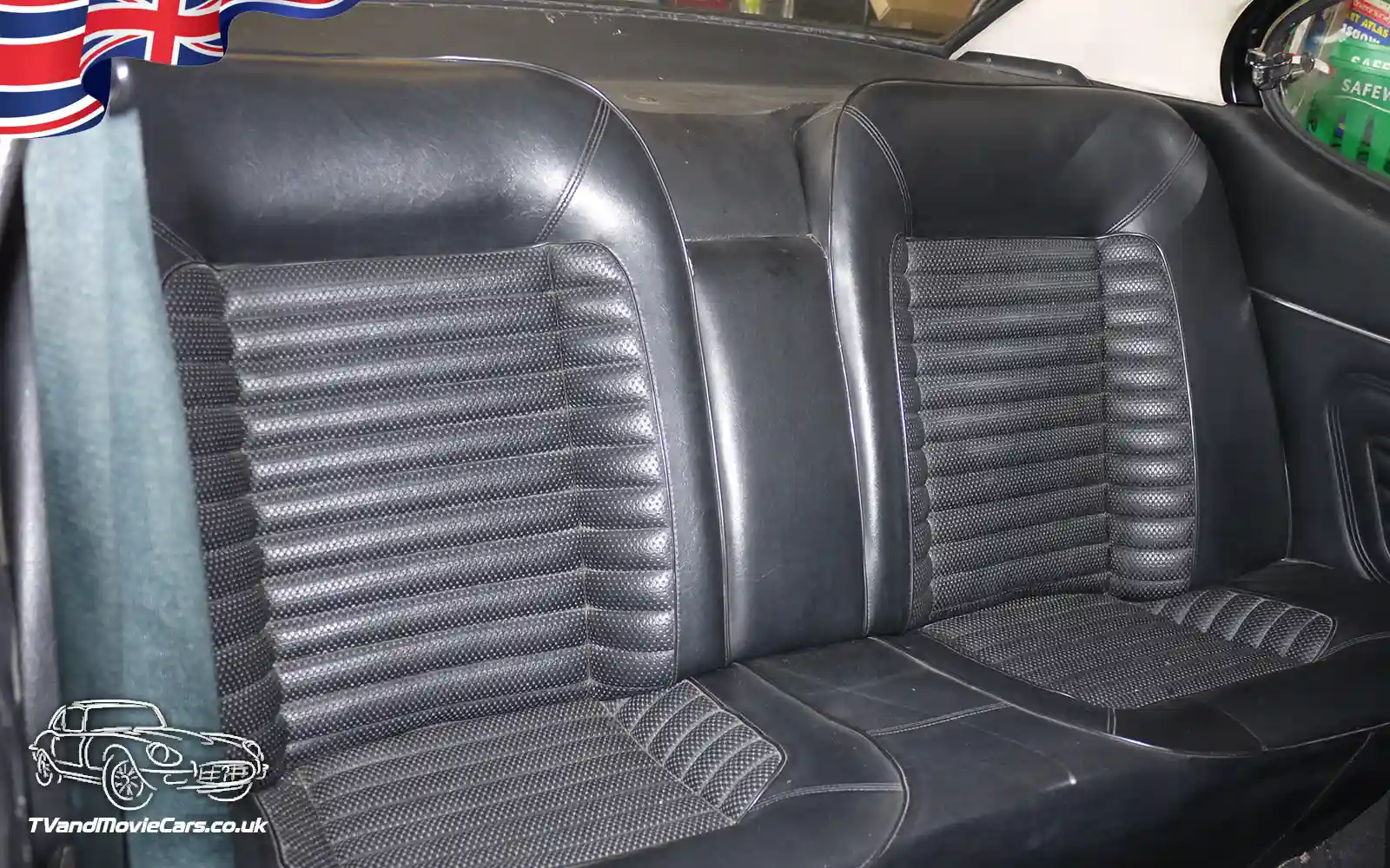TV Film Movie Action Vehicle Scotland UK Car Ford Capri Mk1 2000 GT 1973 - Interior Rear Seats