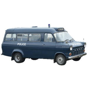 Classic Car Hire Ford Transit Police Van Mini Bus Mk1 1974 - 400px Sq