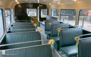 1959 Daimler Alexander Glasgow Corporation Double Decker Bus Lower Deck 2 Gold Bows