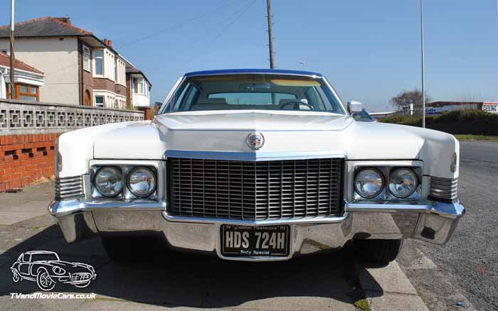 TV Film Movie Action Vehicle Scotland Cadillac Fleetwood 1970 - Sixty Special Front 700x438px.jpg