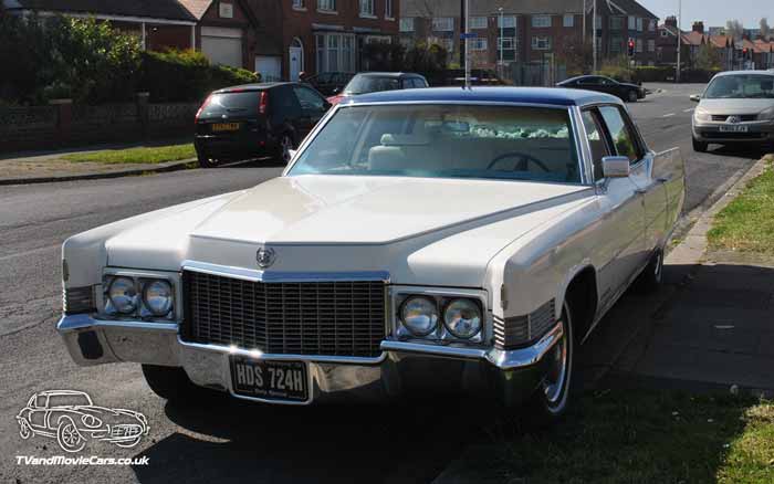 TV Film Movie Action Vehicle Scotland Cadillac Fleetwood 1970 - Sixty Special Front OS 700x438px.jpg