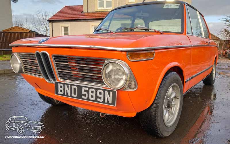 TV Film Movie Action Vehicle Scotland Classic German Car BMW 2002tii (1973) Front NS