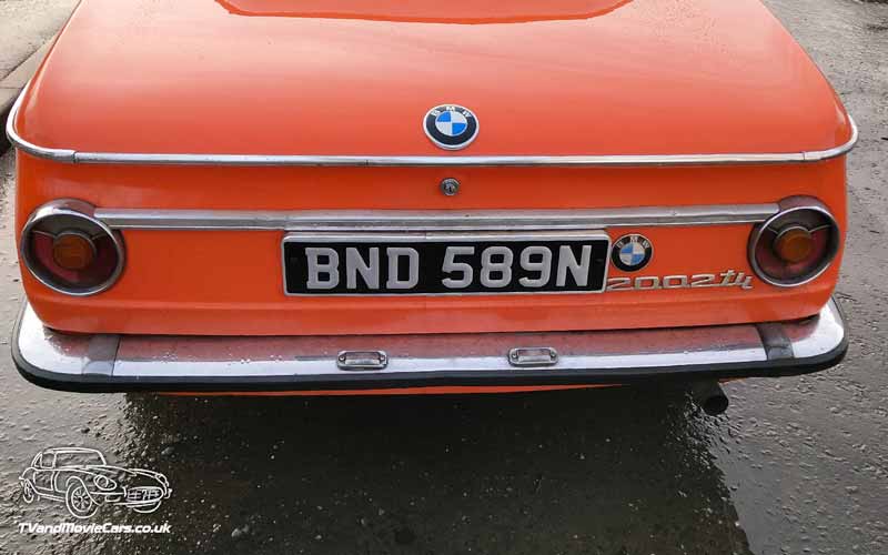 TV Film Movie Action Vehicle Scotland Classic German Car BMW 2002tii (1973) Rear CU