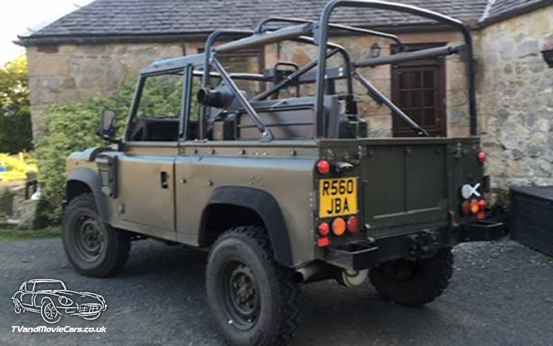 TV Film Movie Action Vehicle Scotland Landrover Wolf Military Vehicle (1998) Rear NS