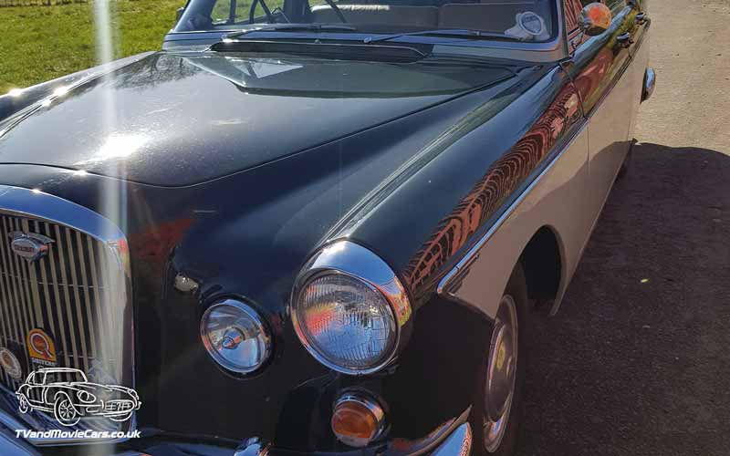 TV Film Movie Action Vehicle Scotland UK Car Wolseley 6-99 (1961) Front NS CU