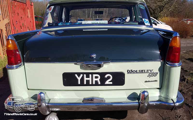TV Film Movie Action Vehicle Scotland UK Car Wolseley 6-99 (1961) Rear CU