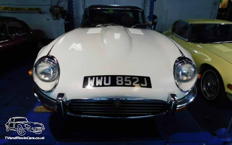 TV Film Movie Action Vehicle Scotland UK Cars Jaguar E-Type Convertible (1971) Front