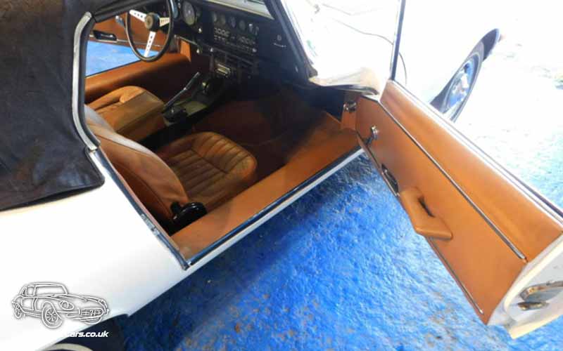 TV Film Movie Action Vehicle Scotland UK Cars Jaguar E-Type Convertible (1971) Interior NS