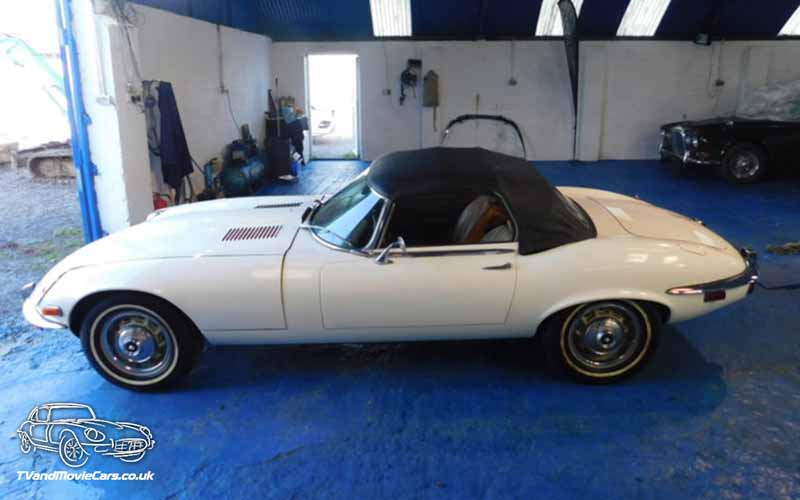 TV Film Movie Action Vehicle Scotland UK Cars Jaguar E-Type Convertible (1971) OS