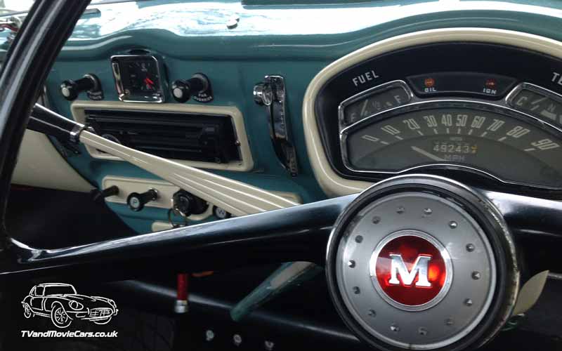 TV Film Movie Action Vehicle Scotland UK Cars Morris A60 Pick Up (1967) Interior Dashboard