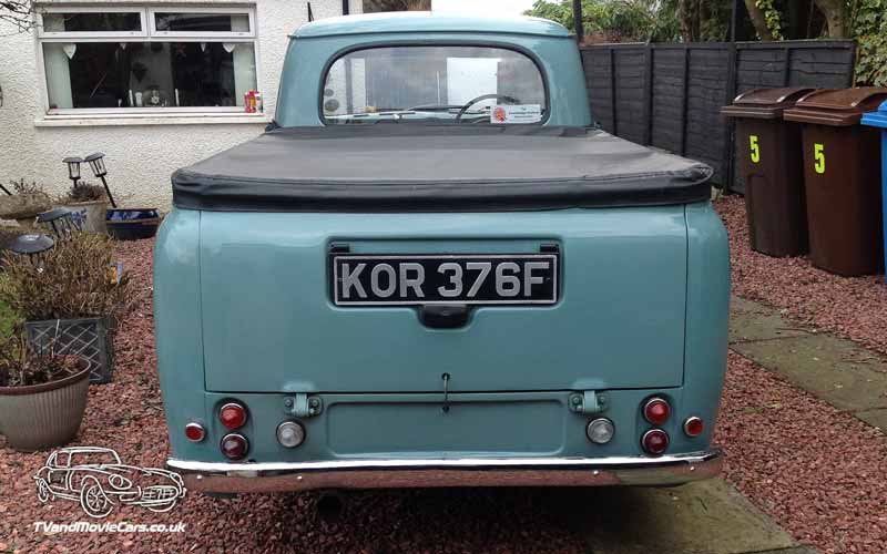 TV Film Movie Action Vehicle Scotland UK Cars Morris A60 Pick Up (1967) Rear