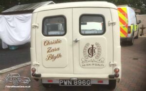 TV Film Movie Action Vehicle Scotland UK Cars Morris Minor Bakers Van (1969) Rear