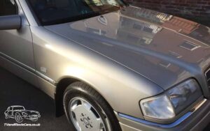 TV Film Movie Action Vehicle Scotland UK Classic Car Mercedes C280 C Class Elegance (1995) Front Light