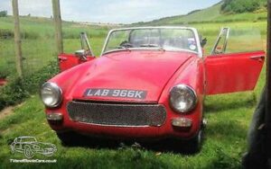 TV Film Movie Action Vehicle Scotland UK Classic Cars Austin Healey Sprite (1970) Front