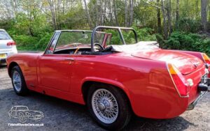 TV Film Movie Action Vehicle Scotland UK Classic Cars Austin Healey Sprite (1970) NS Rear