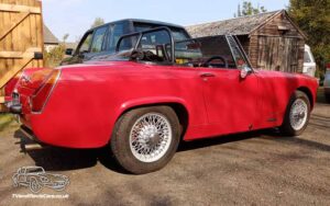 TV Film Movie Action Vehicle Scotland UK Classic Cars Austin Healey Sprite (1970) OS Rear