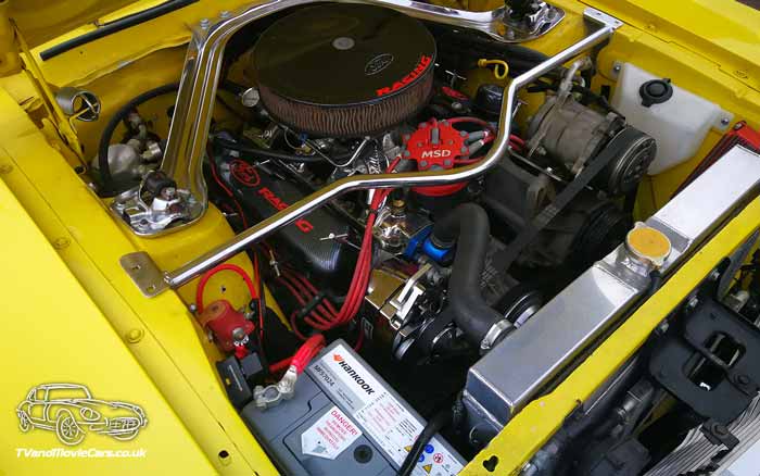 TV Film Movie Action Vehicle Scotland UK Classic Cars Ford Mustang (1968) Engine