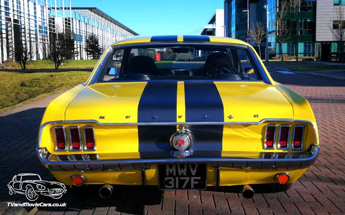 TV Film Movie Action Vehicle Scotland UK Classic Cars Ford Mustang (1968) Rear