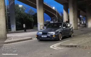 TV Film Movie Action Vehicle Scotland UK Classic Cars Ford Sierra Cosworth RS500 (1987) On Location