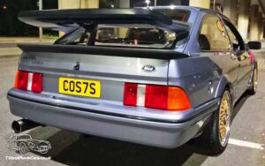 TV Film Movie Action Vehicle Scotland UK Classic Cars Ford Sierra Cosworth RS500 (1987) On Location Rear