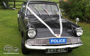 TV Film Movie Action Vehicle Scotland UK Emergency Divisional Police Car Ford Anglia 105E (1963) Front Wedding