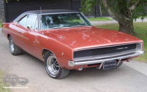 TV Film Movie Action Vehicle Scotland USA Car Dodge Charger (1968) Front NS 2