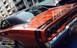 TV Film Movie Action Vehicle Scotland USA Car Dodge Charger (1968) Rear OS