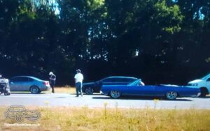 TV Film Movie Action Vehicle Scotland USA Classic Car Oldsmobile Delta 88 (1966) TV Shot 1