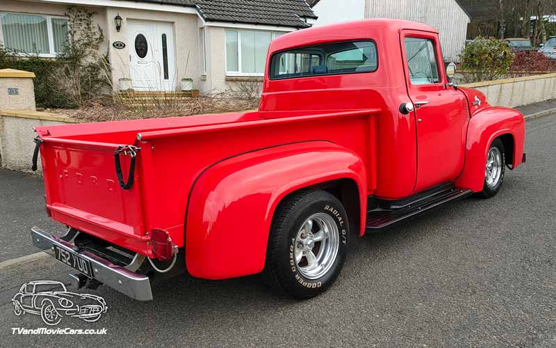 TV Film Movie Action Vehicle Scotland USA Truck Ford F100 (1956) Rear NS