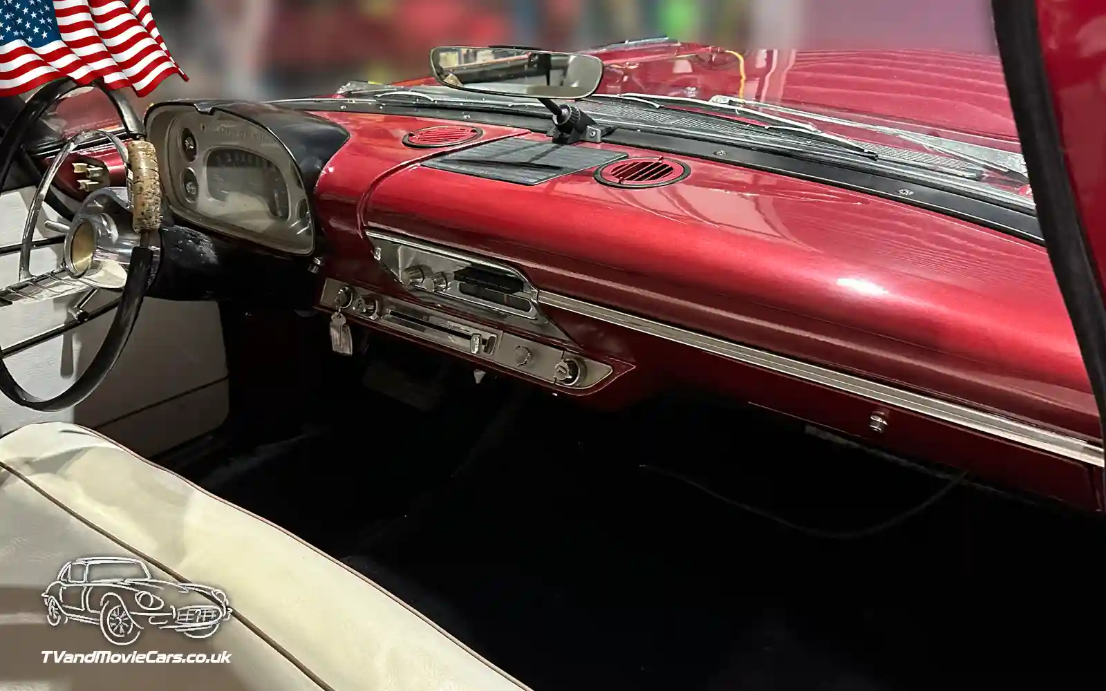 TV Film Movie Action Vehicle Scotland USA Cars Plymouth Belvedere 1957 Dashboard