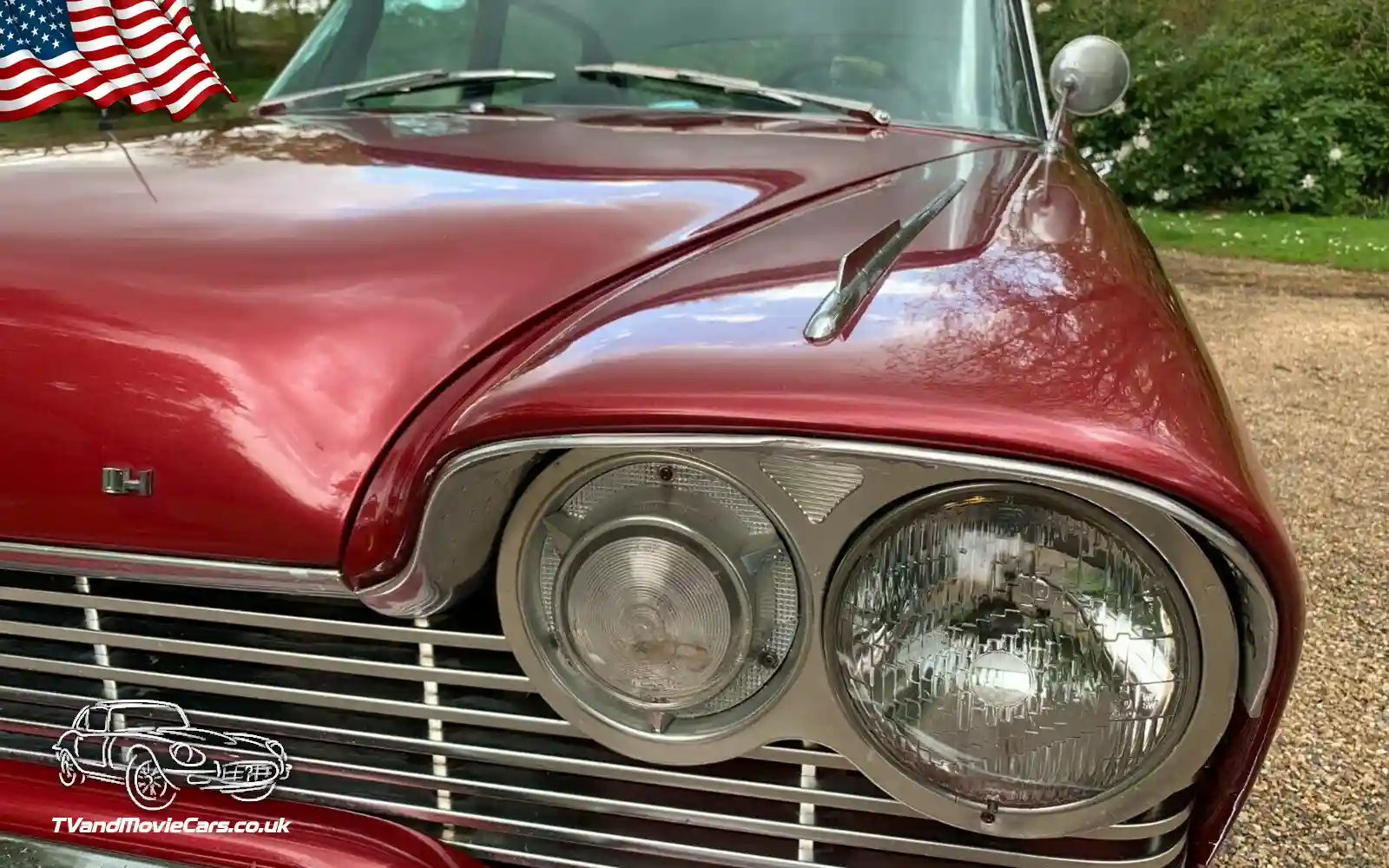 TV Film Movie Action Vehicle Scotland USA Cars Plymouth Belvedere 1957 Front Grille Headlamp
