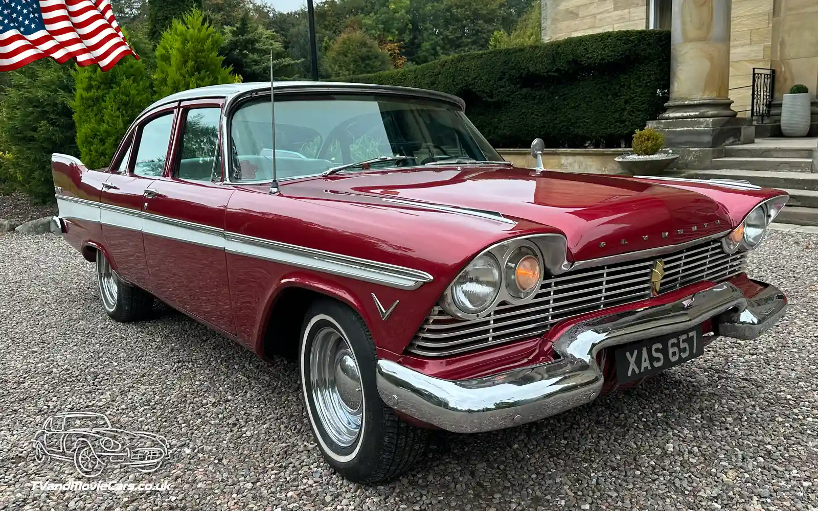 TV Film Movie Action Vehicle Scotland USA Cars Plymouth Belvedere 1957 Front NS 2