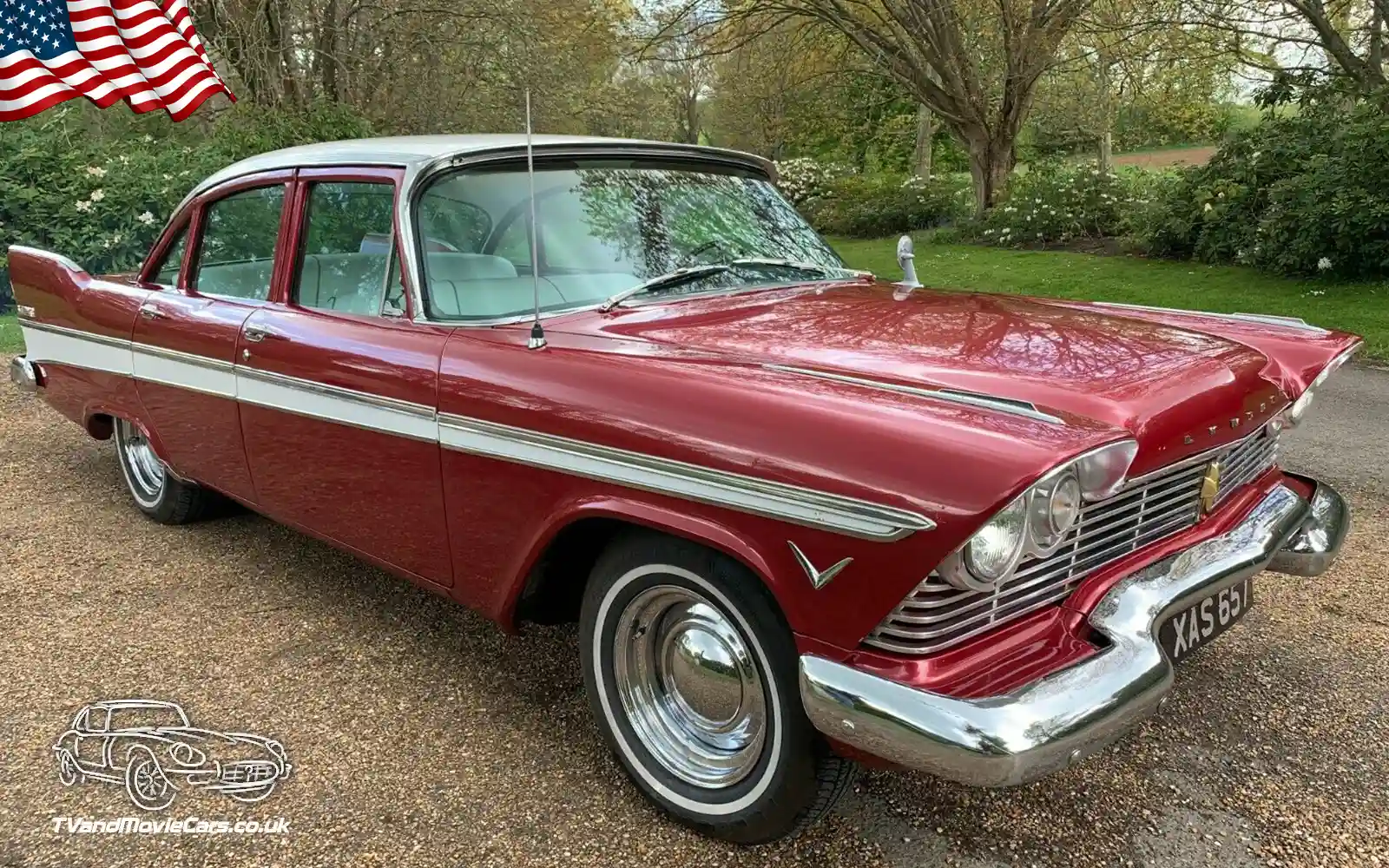 TV Film Movie Action Vehicle Scotland USA Cars Plymouth Belvedere 1957 Front NS