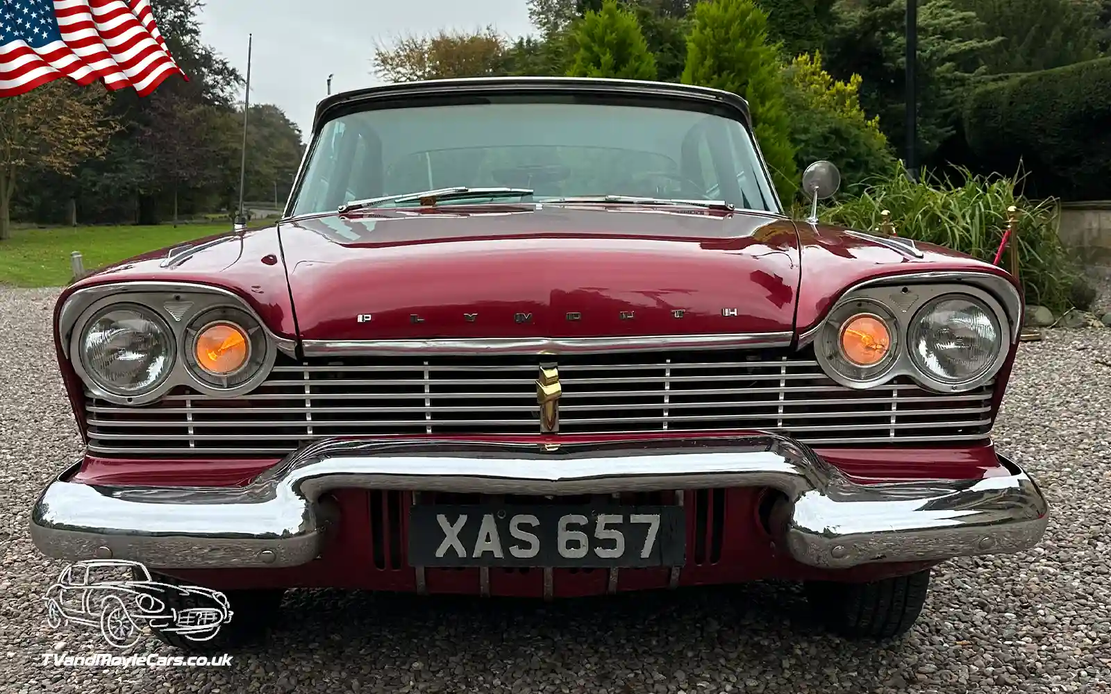 TV Film Movie Action Vehicle Scotland USA Cars Plymouth Belvedere 1957 Front