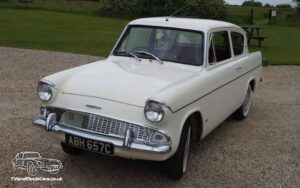 TV Film Movie Action Vehicle Scotland UK Cars Ford Anglia Deluxe Front NS CU