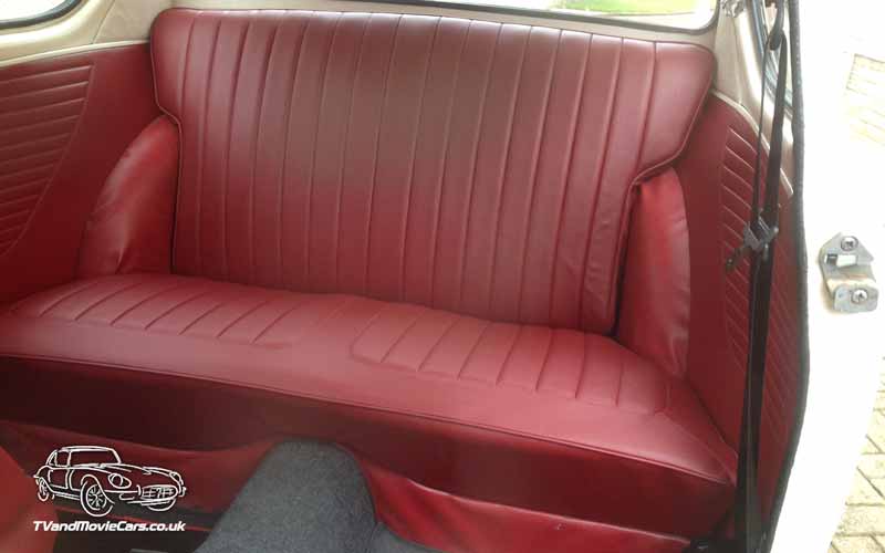 TV Film Movie Action Vehicle Scotland UK Cars Ford Anglia Deluxe Interior Rear