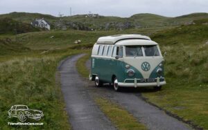 TV Film Movie Action Vehicle Scotland Volkswagen Camper Split Screen Front OS