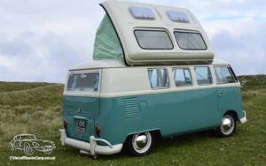 TV Film Movie Action Vehicle Scotland Volkswagen Camper Split Screen Interior Roof Light Open