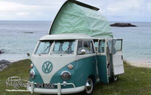 TV Film Movie Action Vehicle Scotland Volkswagen Camper Split Screen Interior Roof Light Side Doors