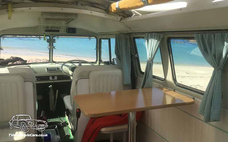 TV Film Movie Action Vehicle Scotland Volkswagen Camper Split Screen Interior Table 2