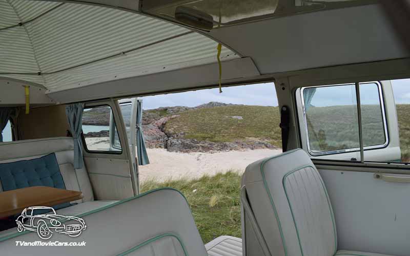 TV Film Movie Action Vehicle Scotland Volkswagen Camper Split Screen Seats and Side Door
