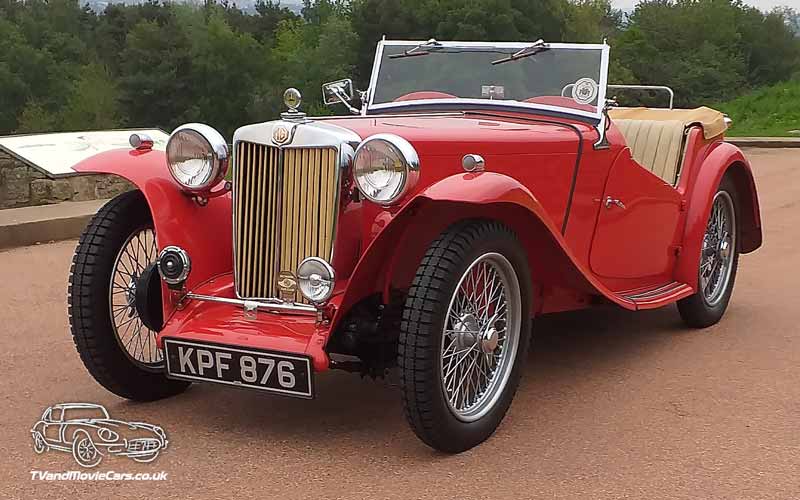 TV Film Movie Action Vehicle Scotland UK Cars MG TC Convertible Front NS1