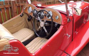 TV Film Movie Action Vehicle Scotland UK Cars MG TC Convertible Interior