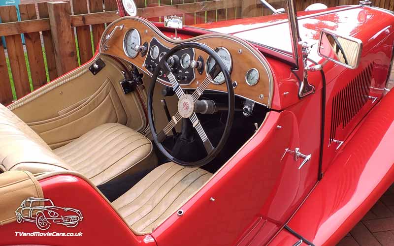 TV Film Movie Action Vehicle Scotland UK Cars MG TC Convertible Interior