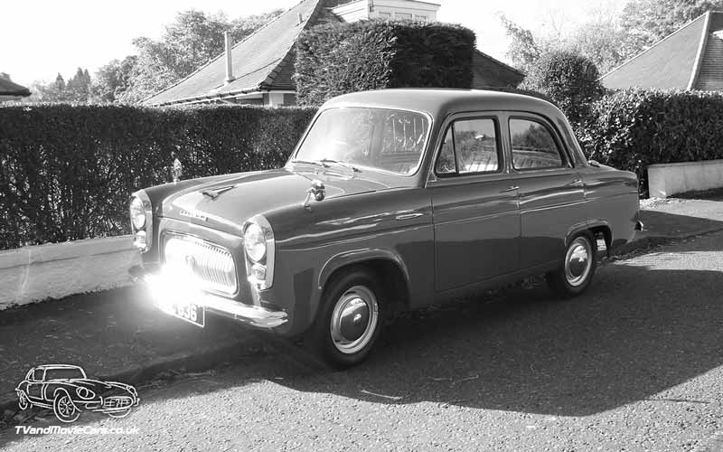 TV Film Movie Action Vehicle Scotland UK Car Ford Prefect (1955) - OS Side Mono 800px