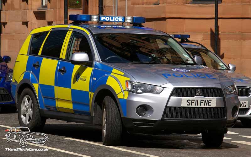 TV Film Movie Action Vehicle Scotland UK Strathclyde Police Car Mitsubishi Outlander Front (2011)